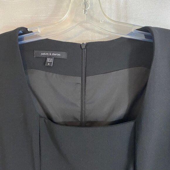 NWOT Judith & Charles  Midnight Black Evening Dress Ladies 8 - Picture 4 of 15